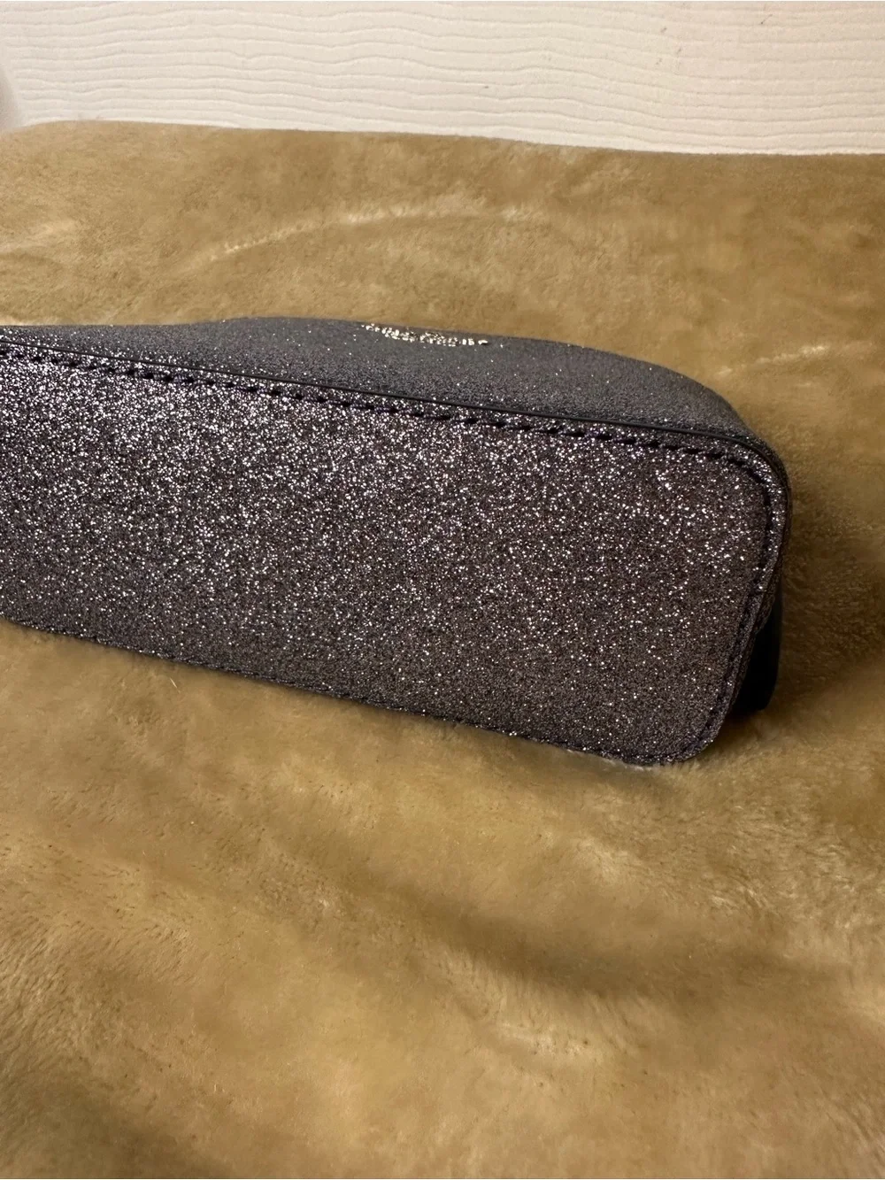kate spade Glitter Lola Card Holder and Joeley Dome Cosmetic Pouch Set  NWOT